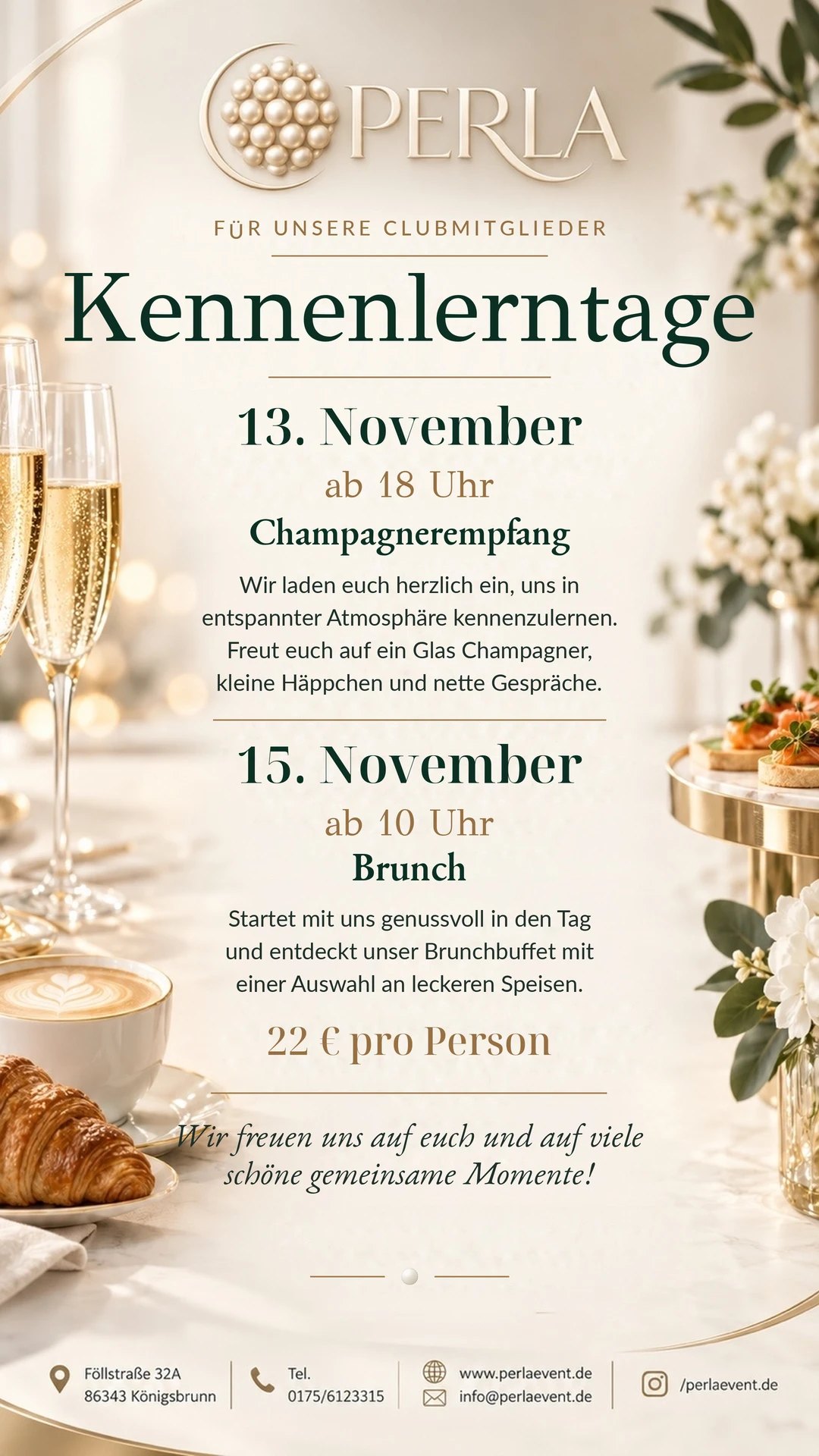 Flyer Kennenlerntage für Clubmitglieder